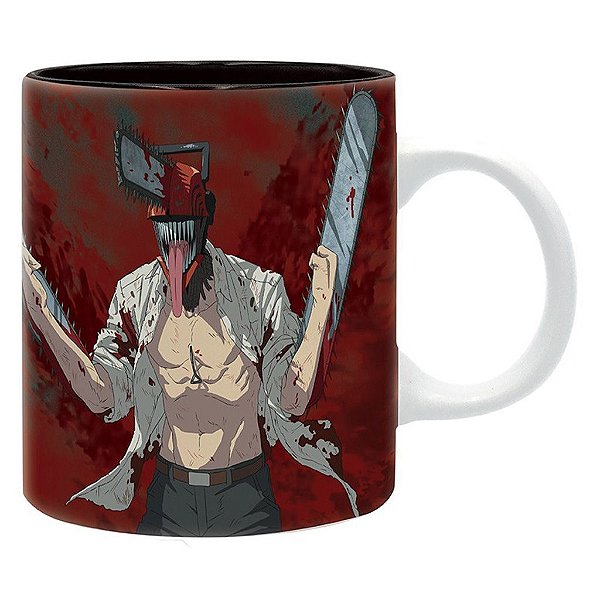 Caneca Cultura Pop Chaisanw Man Subli Box AbyStyle Oficial