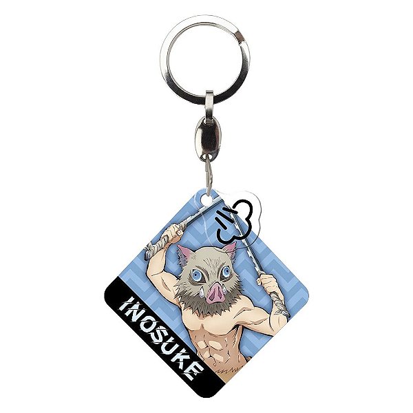 Chaveiro Demon Slayer Inosuke Hashibara With Charm AbyStyle Oficial