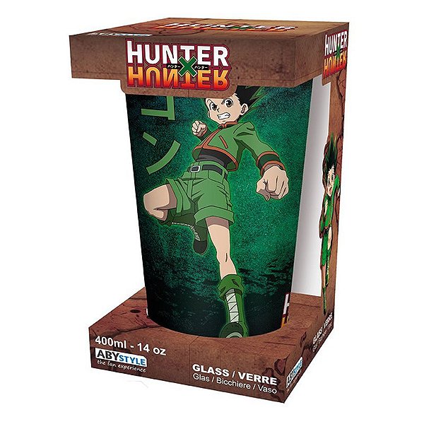 Caneca Hunter x Hunter Plastic Large Glass Gon Vs Hisoka AbyStyle Oficial