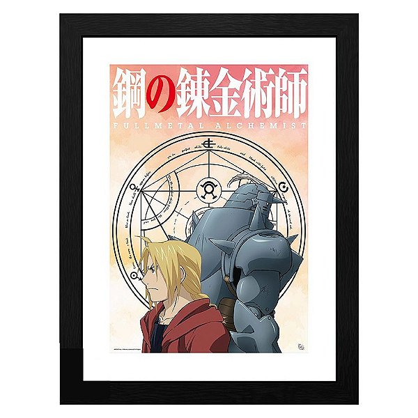 Pôster Cultura Pop Fullmetal Alchemist Brotherhood Elric Br AbyStyle Oficial