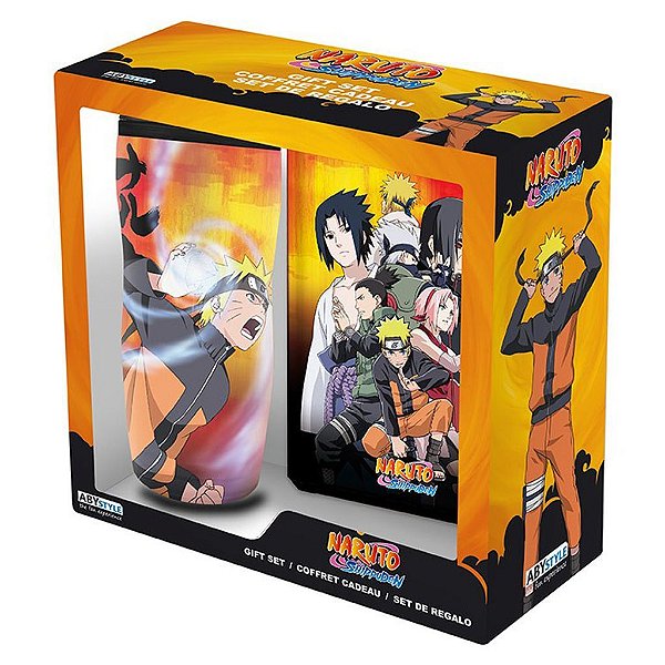 Caneca Naruto Tumbler Notebook Shippuden AbyStyle Oficial