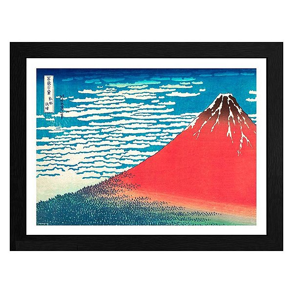 Pôster Cultura Pop Hokusai Red Fuji AbyStyle Oficial