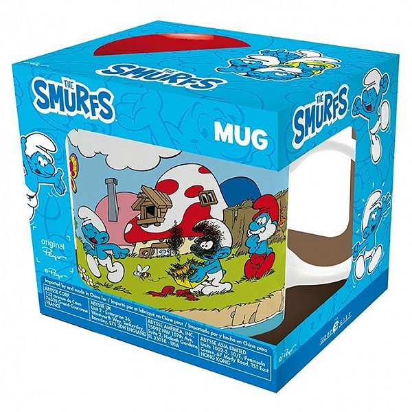 Caneca Cultura Pop Smurfs New Park AbyStyle Oficial