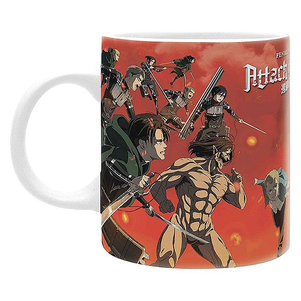 Caneca Attack on Titan Batle Scene AbyStyle Oficial