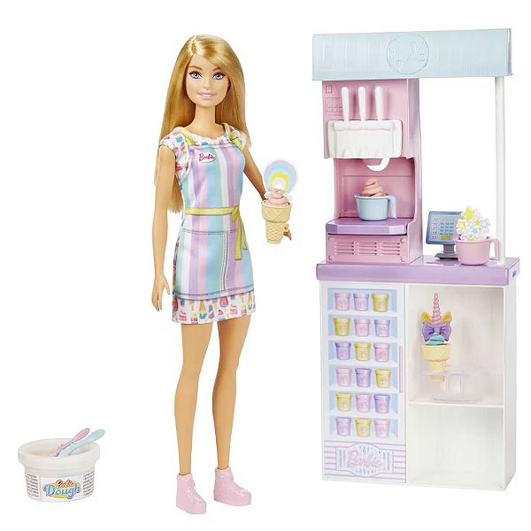 Boneca Mattel Barbie Barbie Ice Cream Shopkeeper Oficial