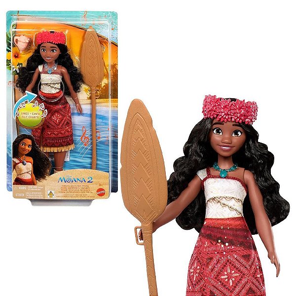 Boneca Mattel Disney Moana 2 Singing Adventure Fashion Oficial