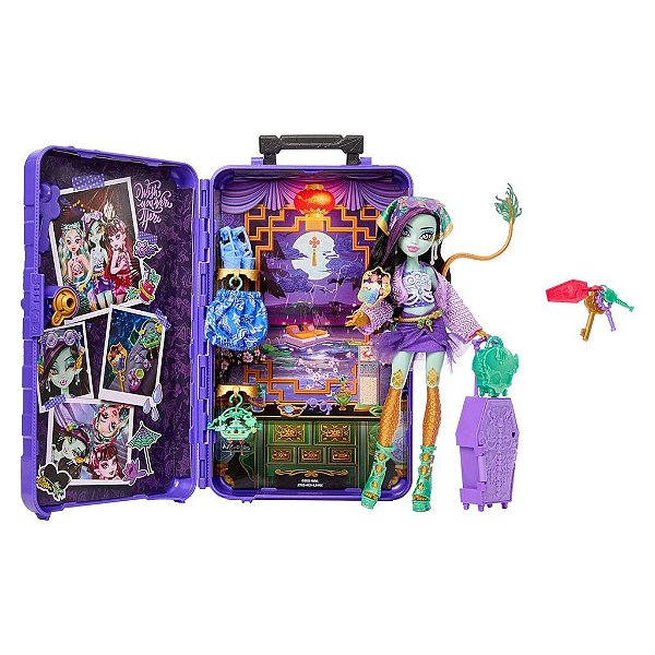 Boneca Mattel Monster High Monster High Skuulltimate Jinafire Long Oficial
