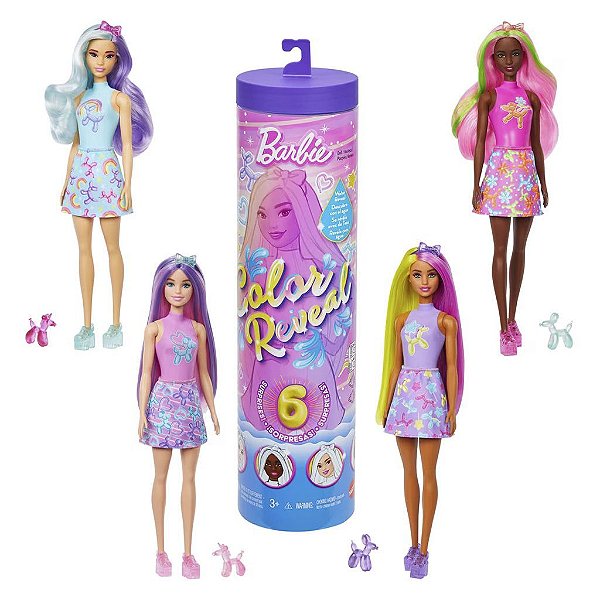 Boneca Mattel Barbie Barbie Color Reveal Assort Jfv58956B Oficial