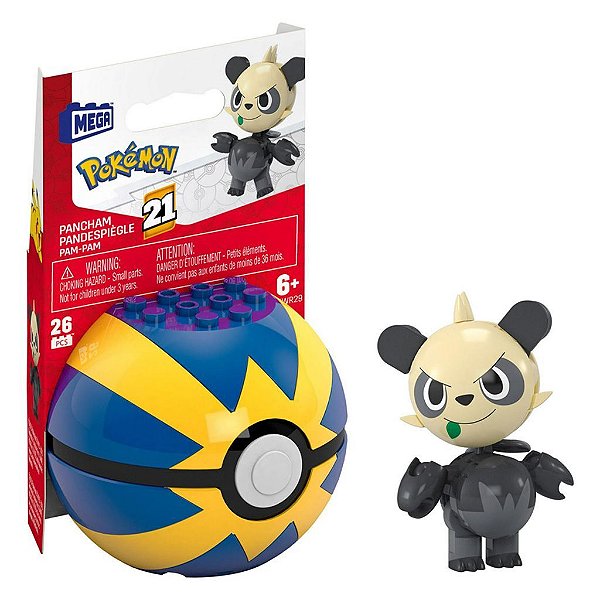 Action Figure Mattel Pokeball Pokeball Pancham Oficial