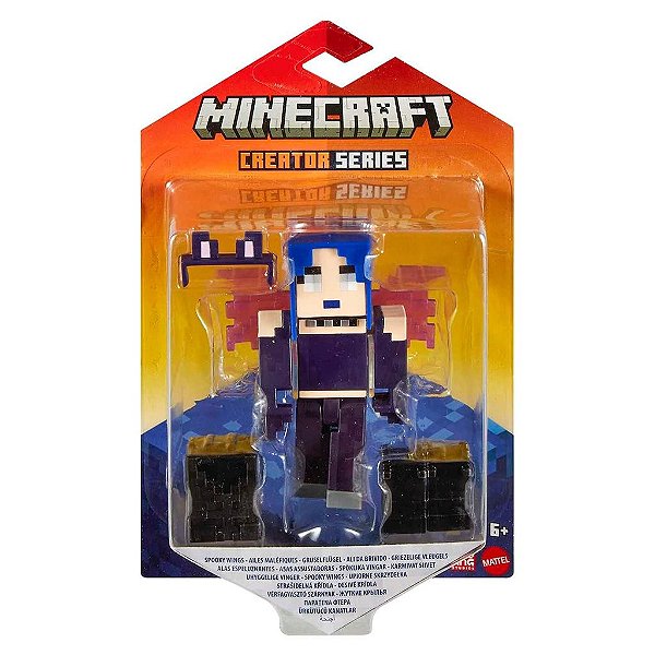 Action Figure Mattel Minecraft Minecraft Creator Spooky Wings Oficial