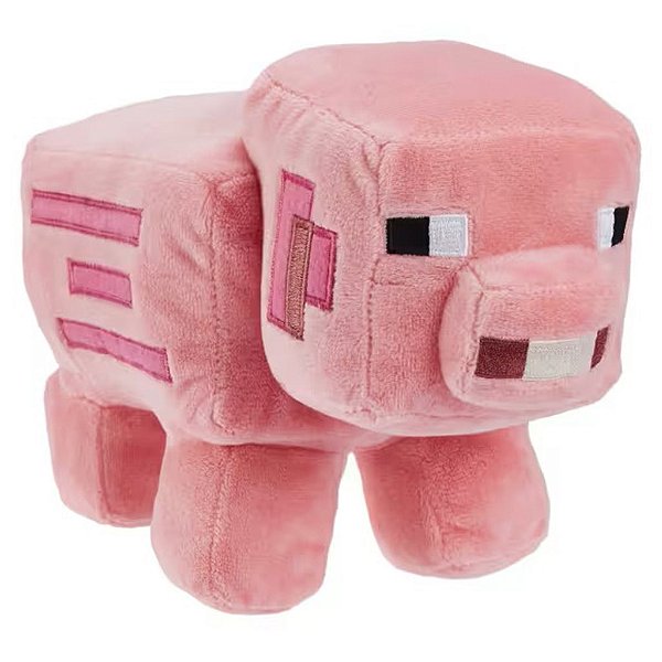 Pelúcia Mattel Minecraft 8 Minecraft Basic Pig Oficial