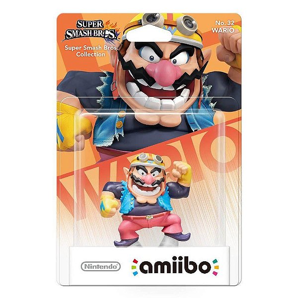 amiibo Super Smash Bros. Wario Nintendo Figure NFC Oficial
