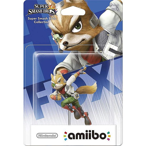 amiibo Super Smash Bros. Fox nº 6 Nintendo Figure NFC Oficial