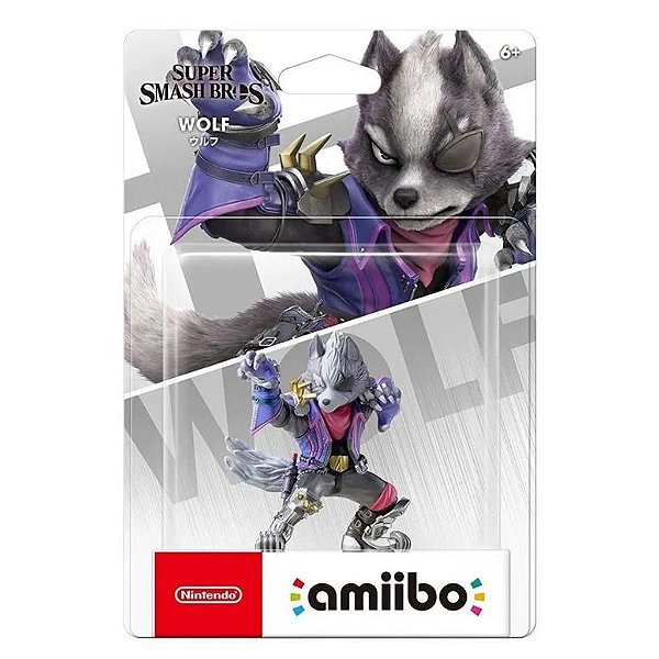 amiibo Super Smash Bros. Wolf Nintendo Figure NFC Oficial