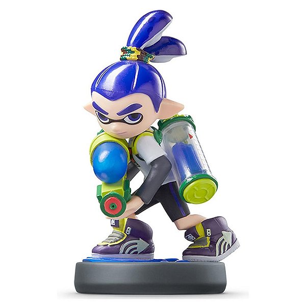 amiibo Splatoon Blue Inkling Boy Nintendo Figure NFC Oficial