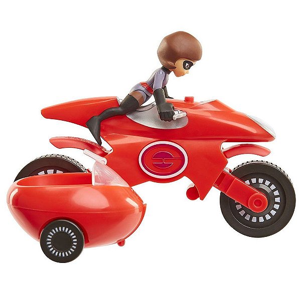 Action Figure Jakks Os Incríveis 2 Mulher-Elástica e Elasticycle Oficial