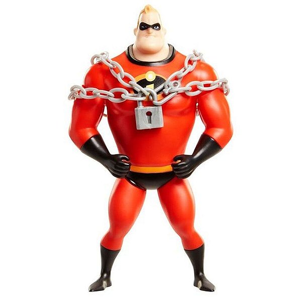 Action Figure Jakks Os Incríveis 2 Sr. Incrível Chain Bustin Oficial