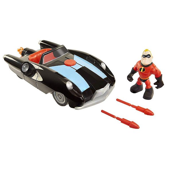 Action Figure Jakks Os Incríveis 2 Sr. Incrível e Carro Incredibile Oficial