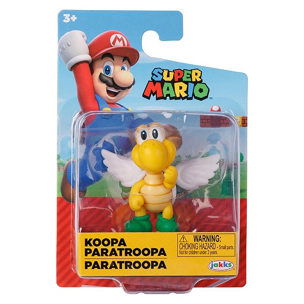 Action Figure Jakks Super Mario Koopa Paratroopa 2.5" Oficial