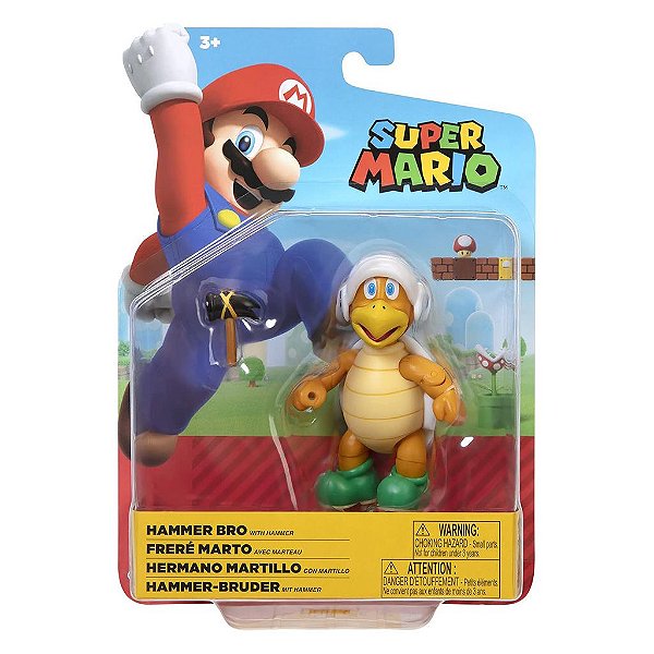 Action Figure Jakks Super Mario Hammer Bro 2.5" Oficial