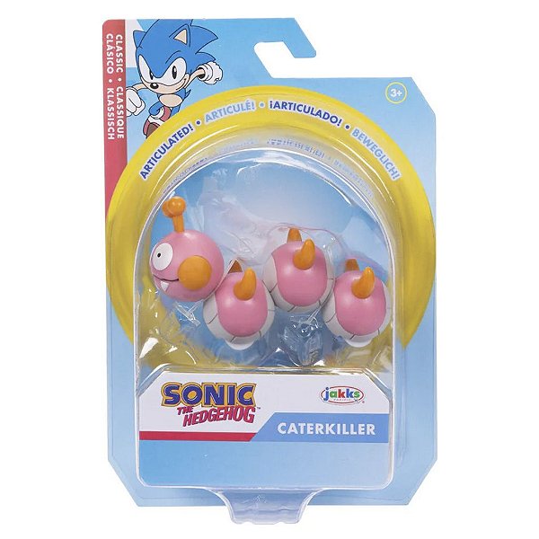 Action Figure Jakks Sonic the Hedgehog Caterkiller 2.5" Oficial