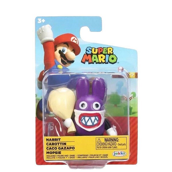 Action Figure Jakks Super Mario Nabbit 2.5" Oficial