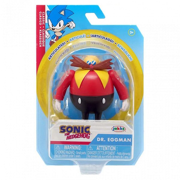 Action Figure Jakks Sonic the Hedgehog Dr. Eggman 4" Oficial