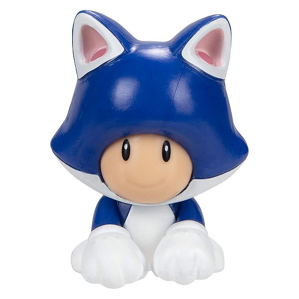 Action Figure Jakks Super Mario Cat Toad 2.5" Oficial