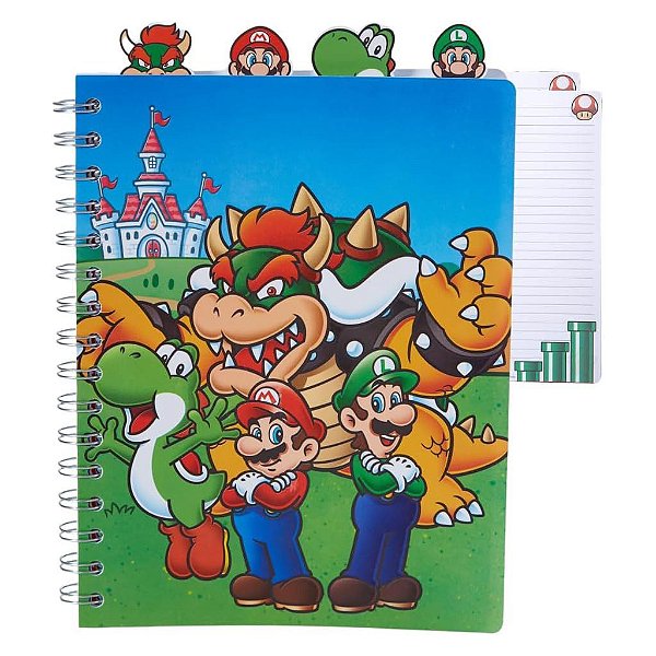 Acessório Jakks Super Mario Caderno Espiral Oficial