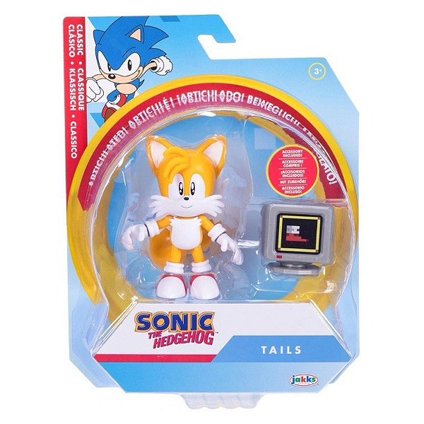 Action Figure Jakks Sonic the Hedgehog Tails 4" Oficial