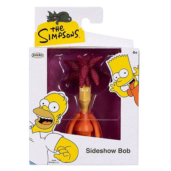 Action Figure Jakks Os Simpsons Sideshow Bob 5" Oficial
