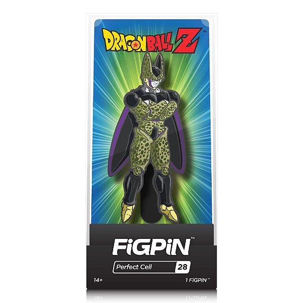Pin FiGPiN Dragon Ball Z Perfect Cell #28 Esmalte Duro 7,6 cm Colecionável Oficial Licenciado