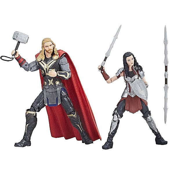 Action Figure Hasbro Marvel Legends Marvel Studios: The First Ten Years Thor e Lady Sif Pack 2 Figur