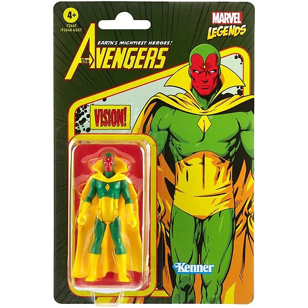 Action Figure Hasbro Marvel Legends Marvel Legends Retro Collection Vision 9,5 cm Oficial Licenciada