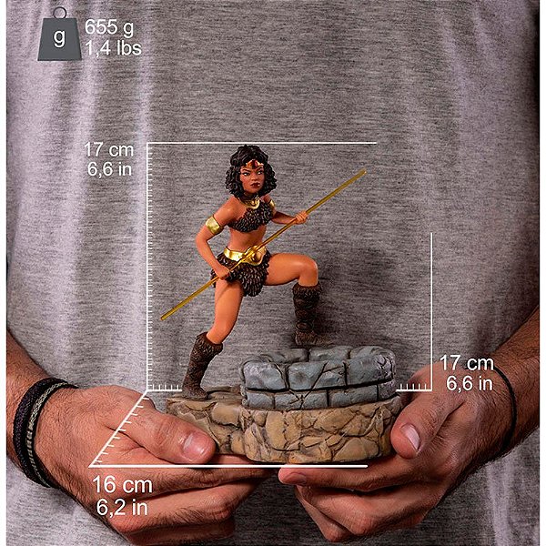 Estátua Iron Studios BDS Art Scale 1:10 Dungeons & Dragons Diana, a Acrobata Polystone Pintada à Mão