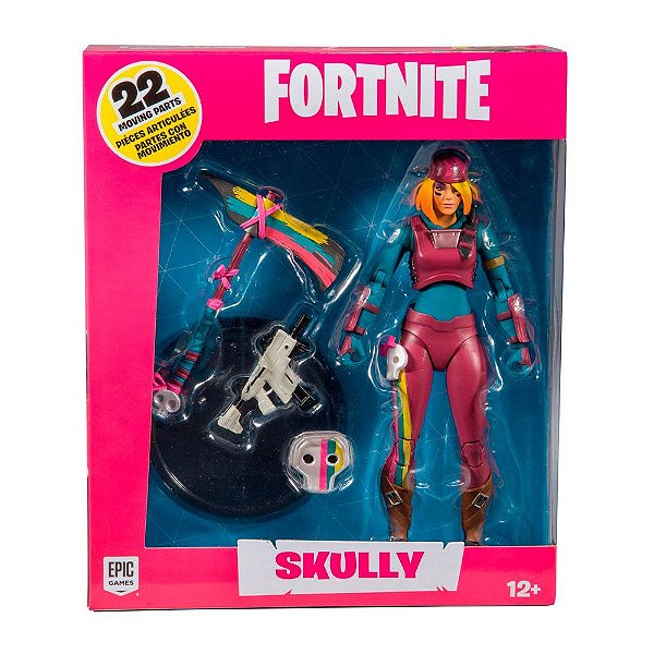 Action Figure McFarlane Toys Fortnite Skully 18 cm Articulada Oficial Licenciada Colecionável