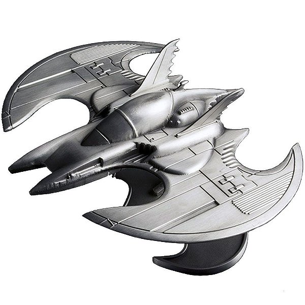 Réplica de Metal QMx Caliber Metalworks Batman Batwing 1989 17,5 cm Liga de Zinco Oficial Licenciada