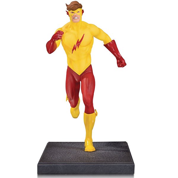 Estátua DC Collectibles Kid Flash The New Teen Titans por George Pérez 15 cm Edição Limitada Oficial