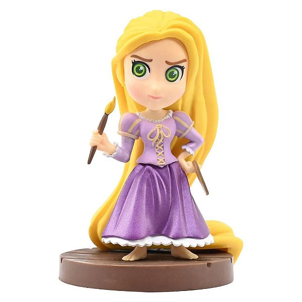 Figure YuMe Hero Box Disney Princess Rapunzel 7,5 cm Vinil Empilhável Oficial Licenciada Original