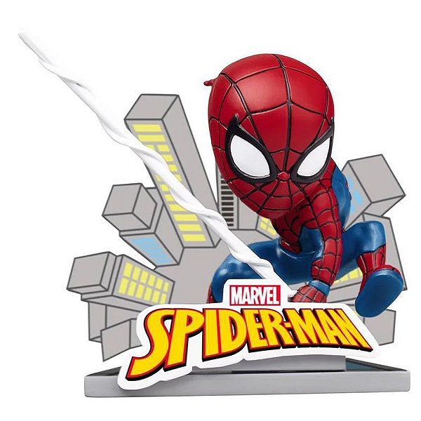 Figure YuMe Hero Box Tower Series Marvel Spider-Man 7,5 cm Vinil Empilhável Oficial Licenciada