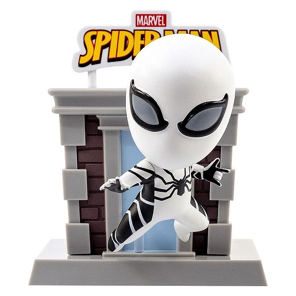 Figure YuMe Hero Box Tower Series Marvel Future Foundation Spider-Man 7,5 cm Vinil Empilhável