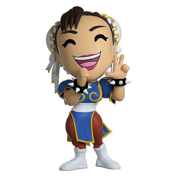 Figure Colecionável Youtooz Street Fighter Chun-Li 10-12 cm Vinil Numerada Edição Limitada Oficial