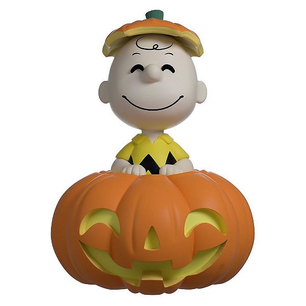 Figure Colecionável Youtooz Peanuts Charlie Brown Pumpkin Patch 10-12 cm Vinil Numerada Colecionável