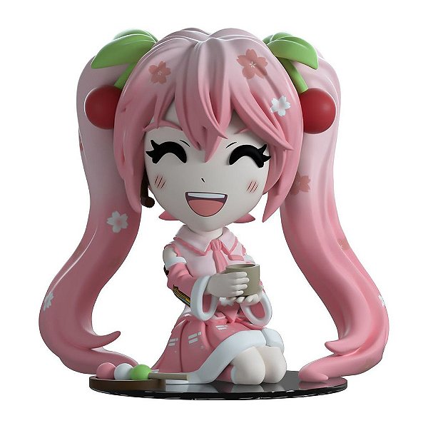 Figure Colecionável Youtooz Hatsune Miku Hatsune Miku Sakura 10-12 cm Vinil Numerada Edição Limitada