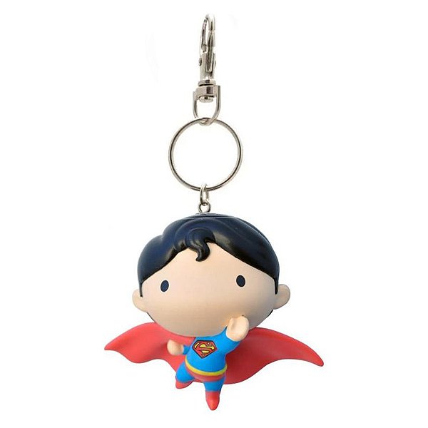 Chaveiro Colecionável Plastoy DC Comics Superman 6 cm Pintado à Mão Oficial Licenciada