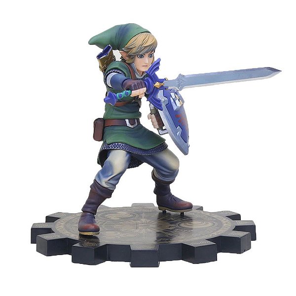 Estátua Good Smile Zelda Link 20 cm Escala 1:7 WonHobby Selection Oficial Licenciada Colecionável