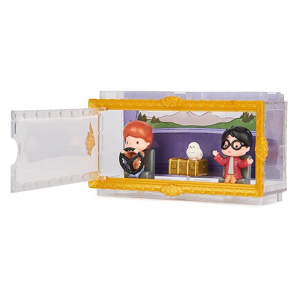 Set Spin Master Harry Potter Micro Magical Moments com Figuras 3,8 cm e Case de Exposição