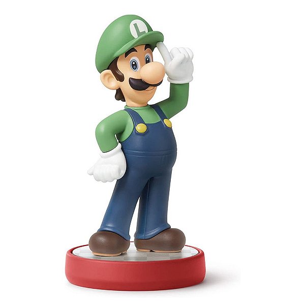 Figure Amiibo Nintendo Super Mario Luigi com Chip NFC Original Lacrada Colecionável