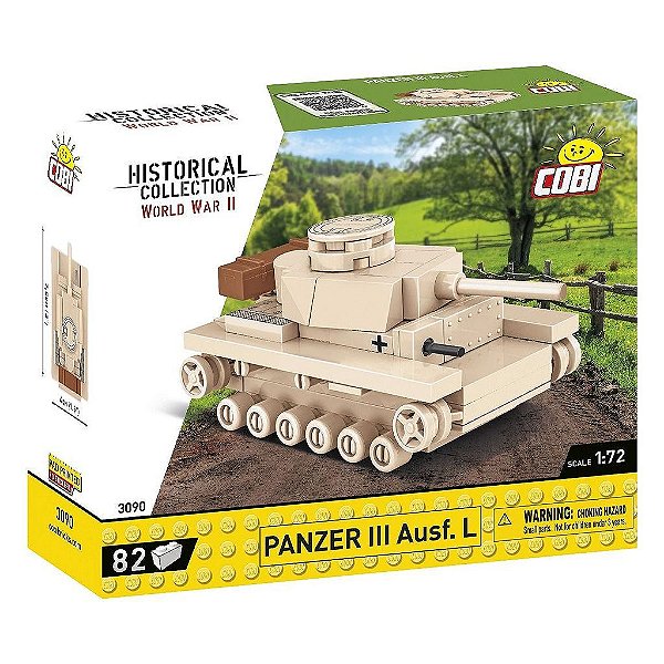 Blocos de Montar COBI Panzer Iii Ausf. L 82 Peças Original Polônia ABS Certificado
