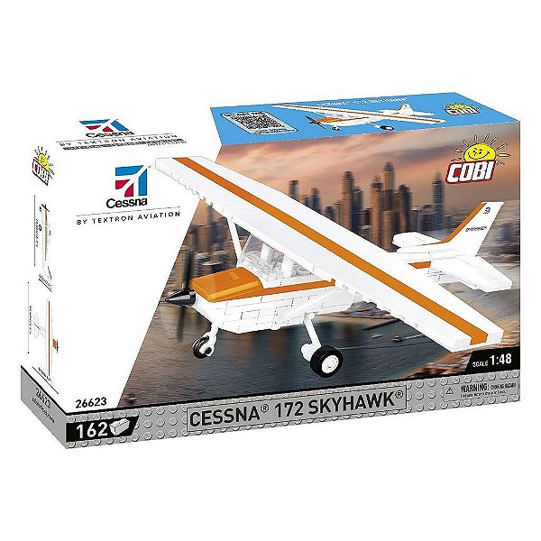 Blocos de Montar COBI Cessna 172 Sh 162 Peças Original Polônia ABS Certificado Colecionável Lacrado